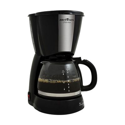 Cafeteira Britânia CP30 Inox Preta 127V