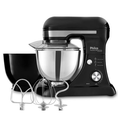 Batedeira Planetária Philco PBP600P Turbo Inox Double Bowl 600W 127V