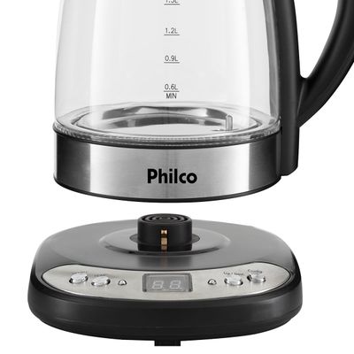 Chaleira Elétrica Philco  PCHD  1,7L Digital Glass 127V