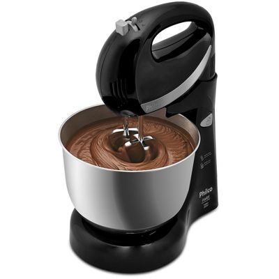 Batedeira Philco Paris Inox Duo Mixer Turbo 2 Preta 127V