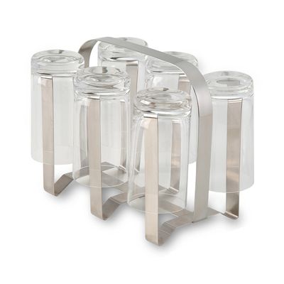 Porta Copos Domum em Inox para 6 Copos
