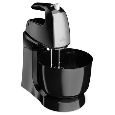 Batedeira Philco Crome Base Cristal Duo Turbo Preta 550W 127V