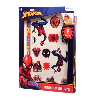 Tatuagem Infantil Etilux Spider Man