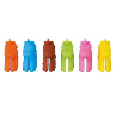 Marcador de Copo Silicone Unicórnio