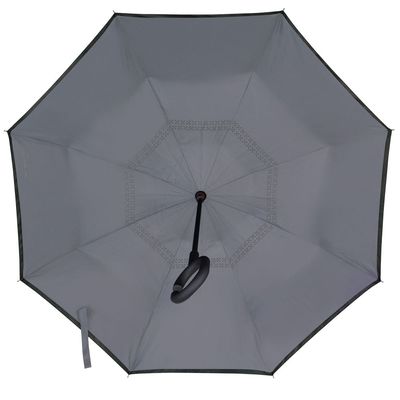 Guarda-Chuva Invertido Preto e Cinza