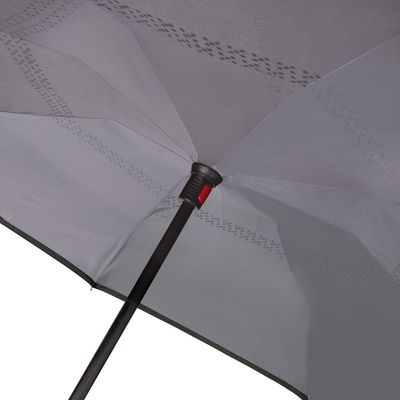 Guarda-Chuva Invertido Preto e Cinza