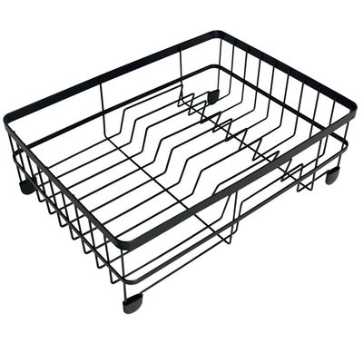 Escorredor de Louça 9 Pratos Preto Fosco