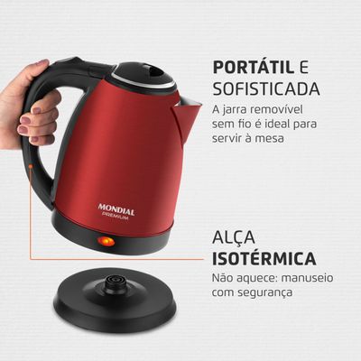 Chaleira Elétrica Mondial Pratic Inox CE-06-R 110