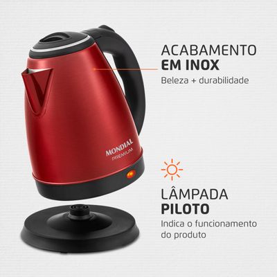 Chaleira Elétrica Mondial Pratic Inox CE-06-R 110