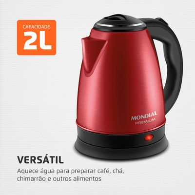 Chaleira Elétrica Mondial Pratic Inox CE-06-R 110