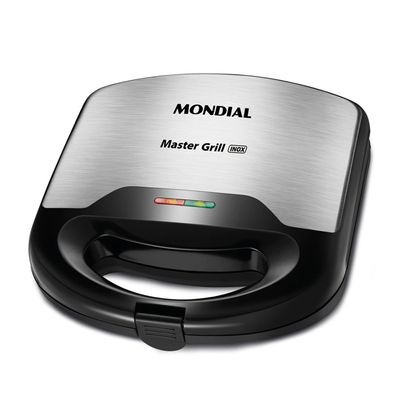 Sanduicheira Mondial Master Grill S-20 Preto com Inox / 110V