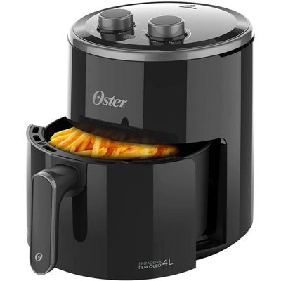 Fritadeira Elétrica Sem Óleo Air Fryer Oster OFRT400 4L Preto / 110V