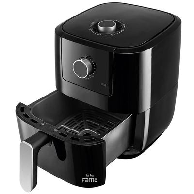 Kit Fritadeira Eletrica Fama 3L + Panela de Pressão Preto / 110V