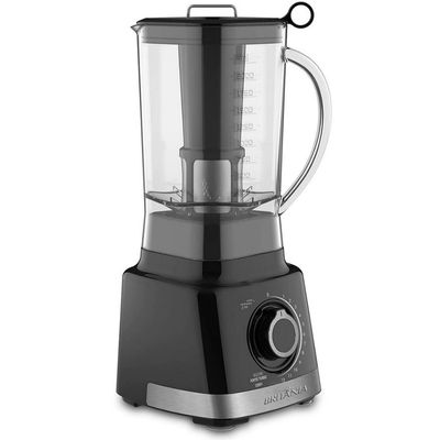 Liquidificador Britânia BLQ1300 Fortis Turbo 12 Velocidades e Pulsar 1200W Preto / 110V