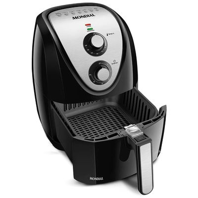 Fritadeira Sem Óleo Mondial AFN-50 Grand Family Inox 5L Preto / 220V