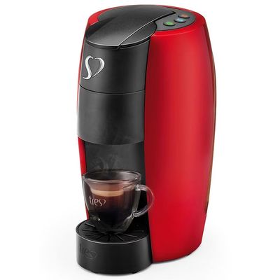 Cafeteira Espresso TRES Lov Automática Multibebidas Vermelho / 110V