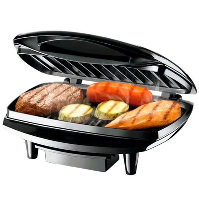 Grill Premium Max Grill G07 com Bandeja Coletora Mondial Preto com Inox / 110V