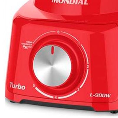 Liquidificador Turbo com 5 Velocidades 900W Mondial Vermelho / 220V