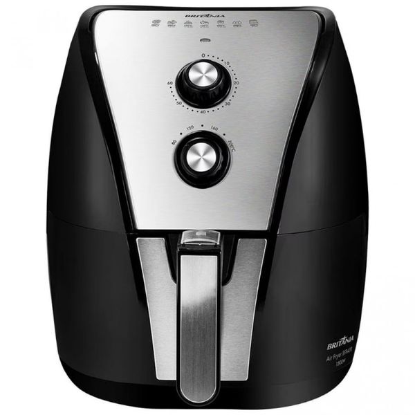 Fritadeira Elétrica Sem Óleo Air Fryer BFR40PI 5L Britânia Preto com Inox / 220V Fritadeira Elétrica Sem Óleo Air Fryer BFR40PI 5L Britânia Preto com Inox / 220V
