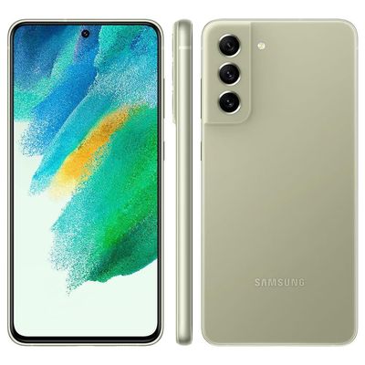 Smartphone Samsung Galaxy S21 FE 5G 256GB 6GB RAM Tela Infinita de 6.4 Câmera Traseira Tripla Android 11 Verde