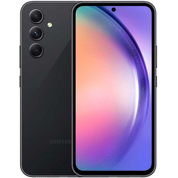 Smartphone Samsung Galaxy A54 5G 256GB, 8GB, Processador Octa-Core, Câmera Tripla Traseira, Selfie de 32MP, Tela Infinita de 6.4 Preto Smartphone Samsung Galaxy A54 5G 256GB, 8GB, Processador Octa-Core, Câmera Tripla Traseira, Selfie de 32MP, Tela Infinita de 6.4 Preto