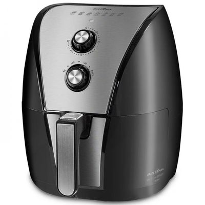 Fritadeira Elétrica Sem Óleo Air Fryer BFR40PI 5L Britânia Preto com Inox / 110V