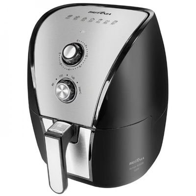 Fritadeira Elétrica Sem Óleo Air Fryer BFR40PI 5L Britânia Preto com Inox / 110V