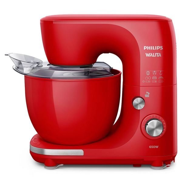 Batedeira Planetária Philips Walita RI7912 com 10 Velocidades e 650W Vermelho / 220V