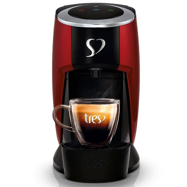 Cafeteira Espresso TRES Touch Automática Multibebidas Vermelho / 110V