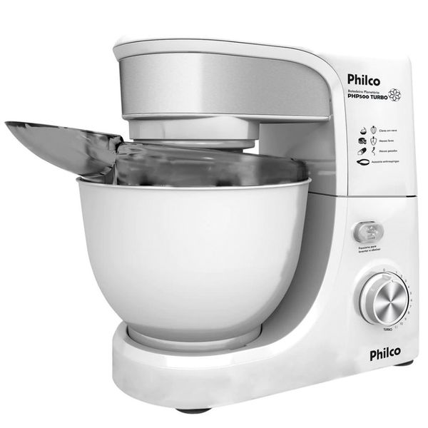 Batedeira Planetária Turbo com 11 Velocidades Philco Branco / 110V Batedeira Planetária Turbo com 11 Velocidades Philco Branco / 110V