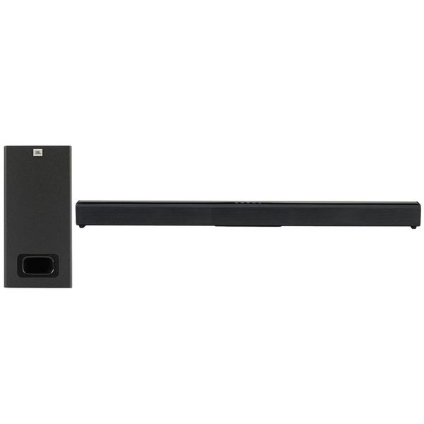 Soundbar Cinema SB130 Bluetooth Subwoofer com Fio e Dolby Digital 55W JBL Preto / Bivolt Soundbar Cinema SB130 Bluetooth Subwoofer com Fio e Dolby Digital 55W JBL Preto / Bivolt