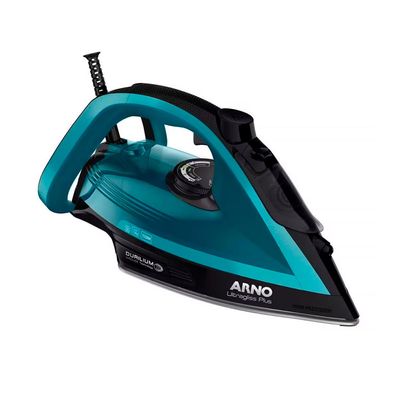 Ferro de Passar a Vapor Arno Ultragliss Durilium Plus FMY com Spray e Base Antiaderente Azul / 220V