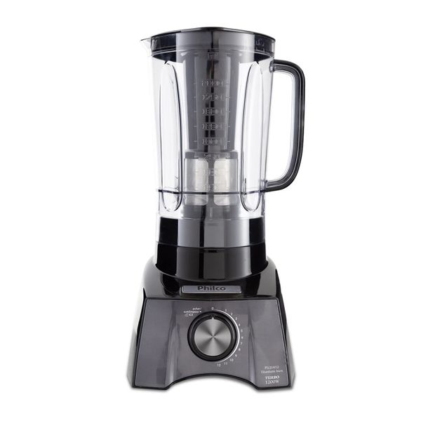 Liquidificador Philco PLQ1412 Titanium 1200W com 12 Velocidades Preto / 220V Liquidificador Philco PLQ1412 Titanium 1200W com 12 Velocidades Preto / 220V