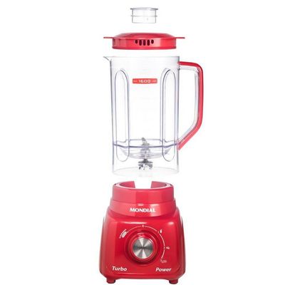 Conjunto Especial Mondial KT-105-R (Espremedor Premium + Batedeira Prática + Liquidificador Turbo Power) Vermelho / 110V