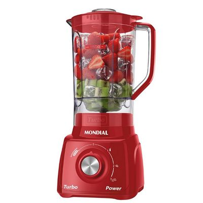 Conjunto Especial Mondial KT-105-R (Espremedor Premium + Batedeira Prática + Liquidificador Turbo Power) Vermelho / 110V