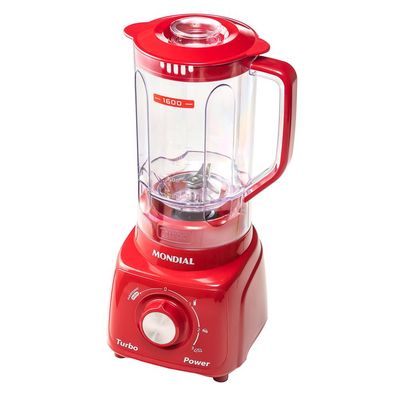 Liquidificador Mondial L99-FR Turbo Power 500W com 3 Velocidades Vermelho / 110V