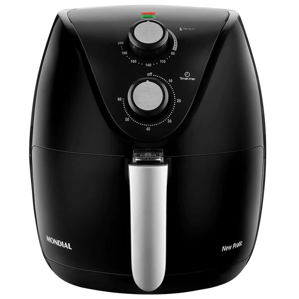 Fritadeira Elétrica Air Fryer New Pratic AF31 Sem Óleo 3,5 Litros Mondial Preto / 220V Fritadeira Elétrica Air Fryer New Pratic AF31 Sem Óleo 3,5 Litros Mondial Preto / 220V