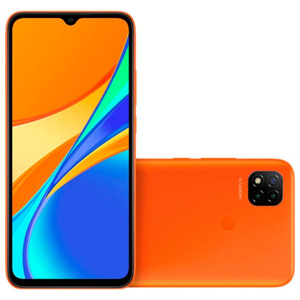 Smartphone Redmi 9C 32GB Tela de 6.53 Polegadas 2GB de RAM Xiaomi Laranja / Bivolt