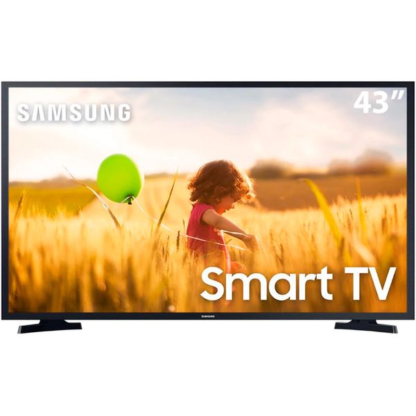 Smart Tv LED 43 Polegadas Full HD T5300 HDR Dolby Digital Plus Samsung Preto / Bivolt