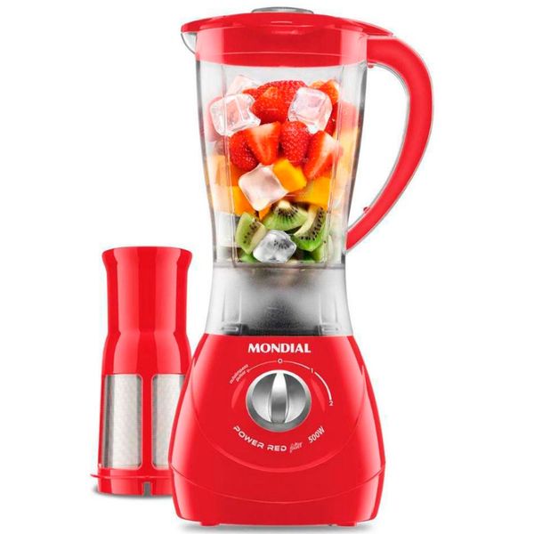Liquidificador Power Red L77 500W com 2 Velocidades Mondial Vermelho / 220V