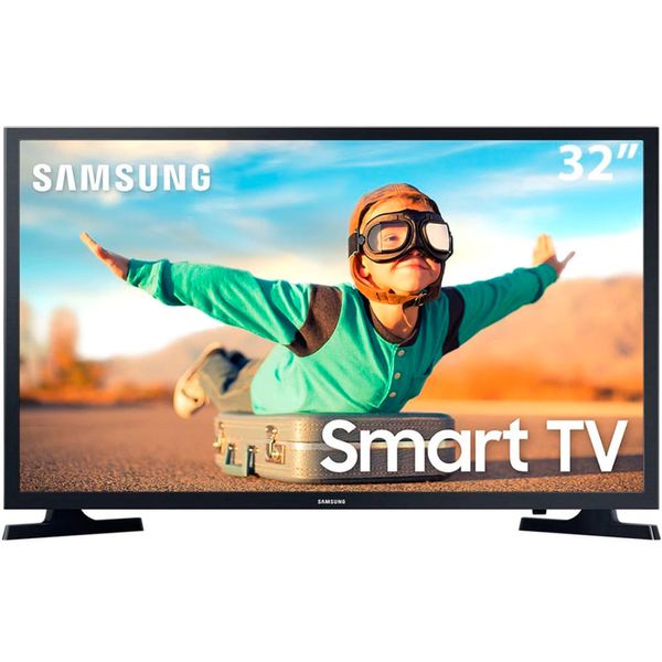 Smart Tv LED 32 Polegadas HD T4300 HDR Dolby Digital Plus Samsung Preto / Bivolt Smart Tv LED 32 Polegadas HD T4300 HDR Dolby Digital Plus Samsung Preto / Bivolt