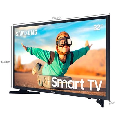 Smart Tv LED 32 Polegadas HD T4300 HDR Dolby Digital Plus Samsung Preto / Bivolt