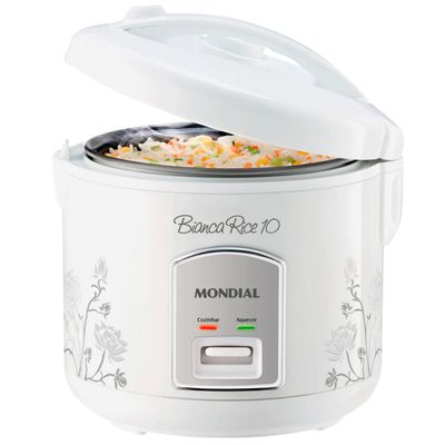 Panela Elétrica Bianca Rice PE10 Função Aquecer 2 Litros Mondial Branco / 110V