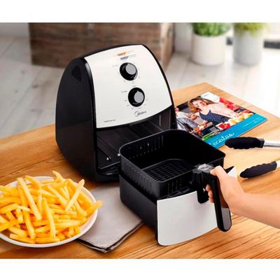 Fritadeira Sem Óleo Air Fryer Liva FRA42 4L Midea Branco