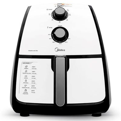 Fritadeira Sem Óleo Air Fryer Liva FRA42 4L Midea Branco