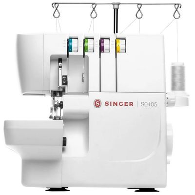 Máquina de Costura Overloque Singer 6 Pontos S0105 Branco / 220V