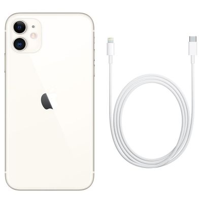 iPhone 11 Apple 128GB Branco Tela de 6,1 Câmera Dupla de 12MP iOS Branco