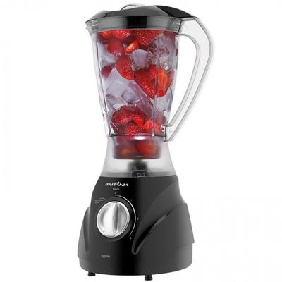 Liquidificador Britânia Black 600W com 3 Velocidades Preto / 110V