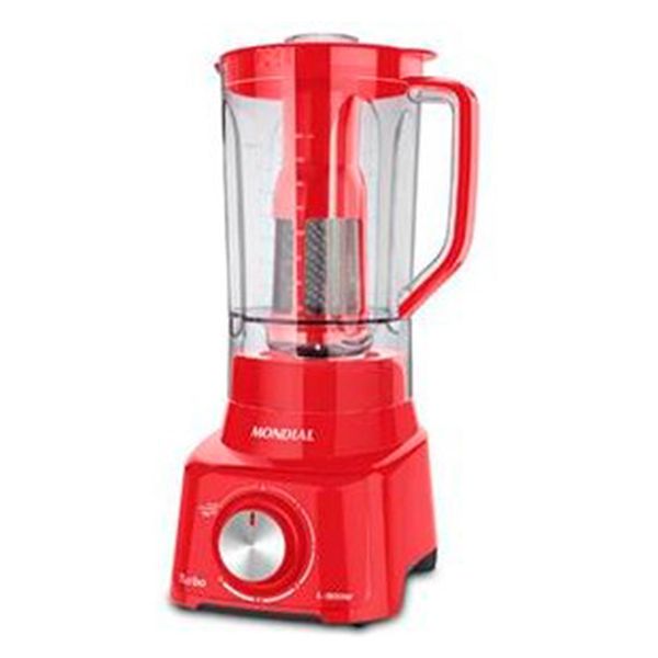 Liquidificador Turbo com 5 Velocidades 900W Mondial Vermelho / 110V