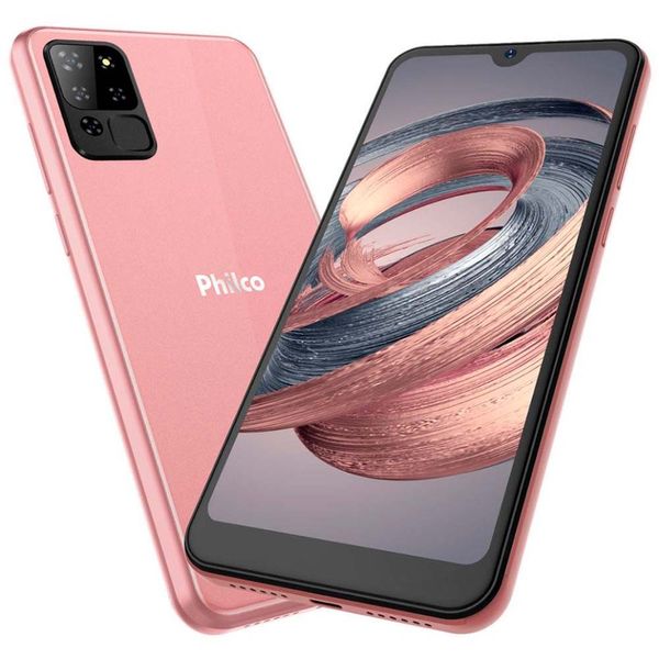 Smartphone Hit P8 64GB 3GB RAM 6 Polegadas HD+ Philco Rose Gold